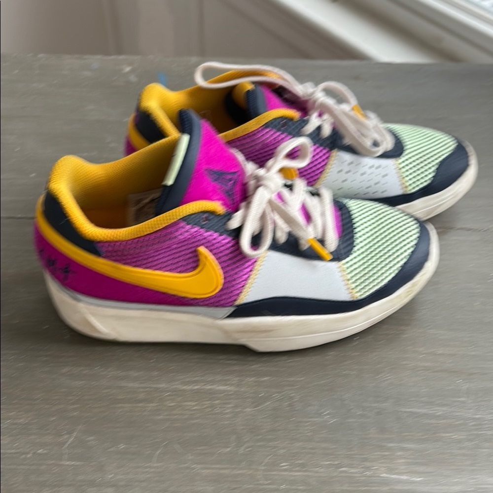 Nike Kids Purple and Yellow Sneakers